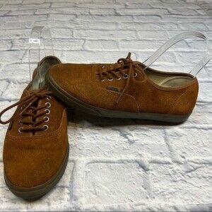 Dark brown suede vans size 7 mens